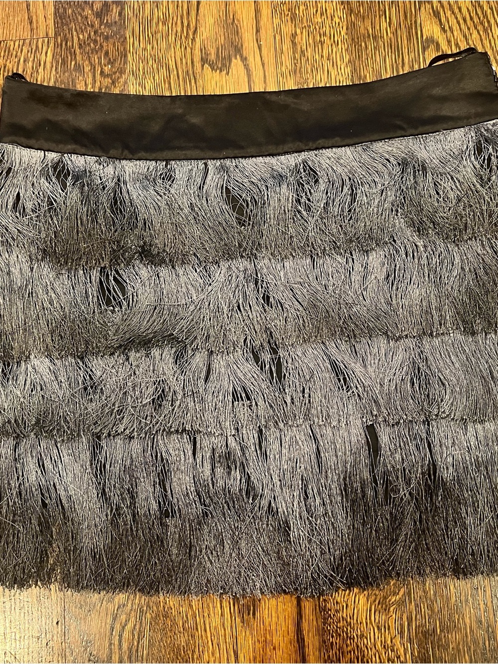 Pinko fringe mini skirt M
